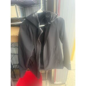 The North Face WindWall Womens XL Black Fleece Lined Hooded Softshell Jacket